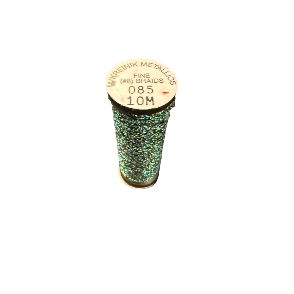 Kreinik Metallics Fine #8 Braid 085 Peacock 10M Metallic Thread Needlepoint